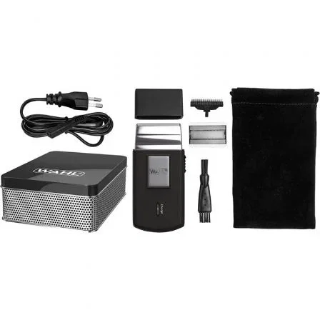 Wahl Travel Shaver negra 03615-1016 con bolsa de viaje